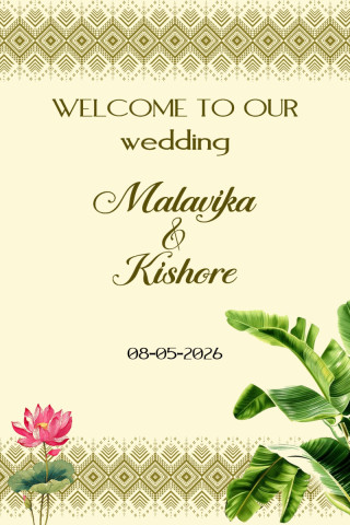 welcome board desighn